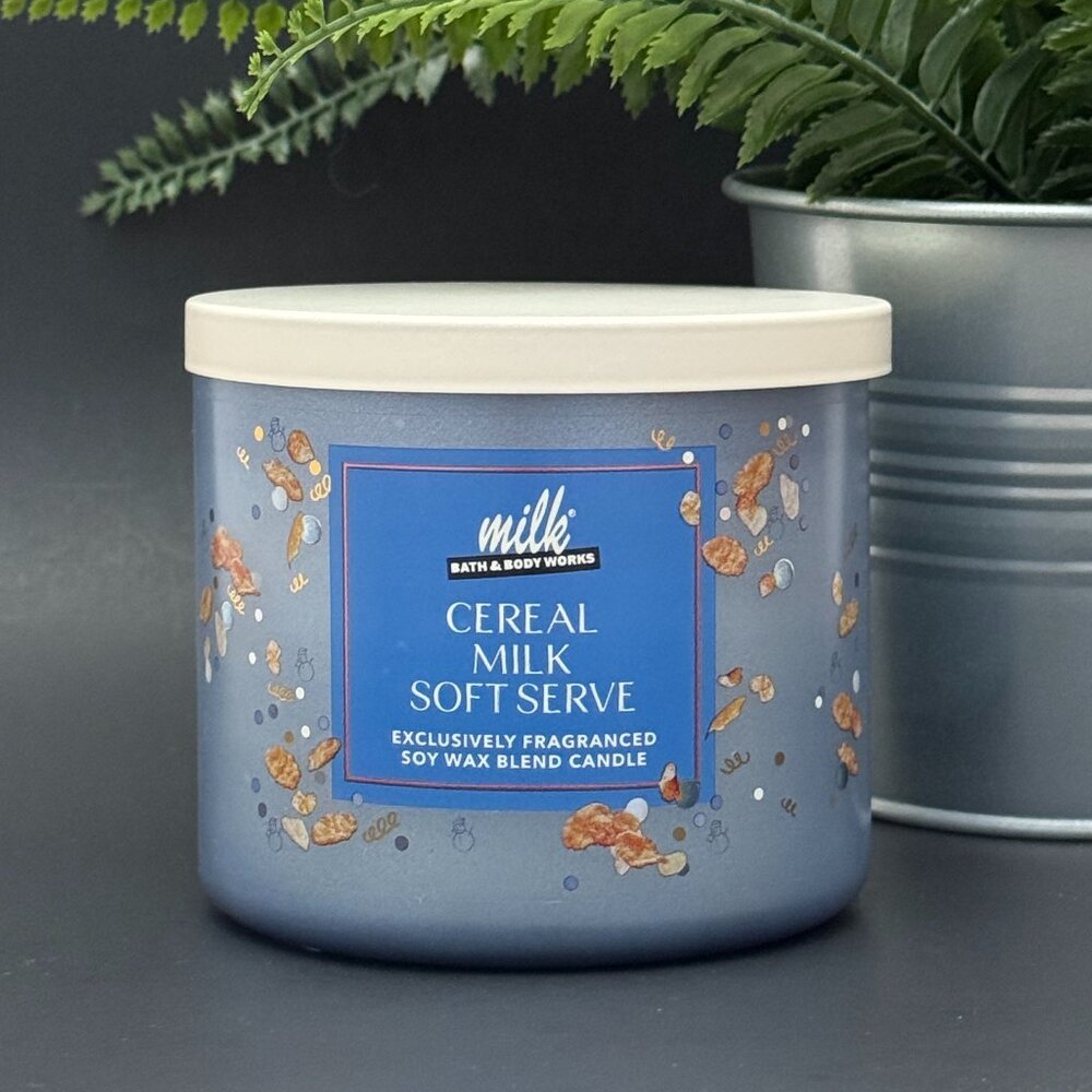BBW Milk Bar Collaboration Cereal Milk Soft Serve Bath & Body Works Candle